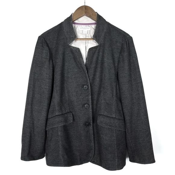 Coldwater Creek Jackets & Blazers - Coldwater Creek Notch Collar Knit Jacket